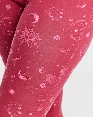 Celestial Burgundy 2 Pack Legging PJ Set - Image 3