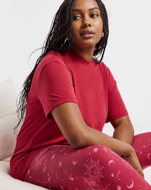 Celestial Burgundy 2 Pack Legging PJ Set - Image 5