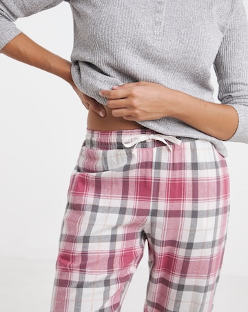 Pretty Secrets Check Henley PJ Set