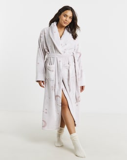Chelsea Peers Fleece Maxi Hooded Dressing Gown
