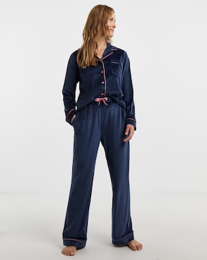 Pretty Secrets Velour Button Through - Image 1