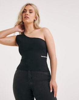 Calvin Klein Jeans Asymetric Cut Out Top