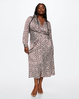 Mango Flowy Printed Dress