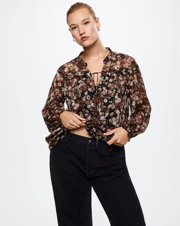 Mango Floral print blouse