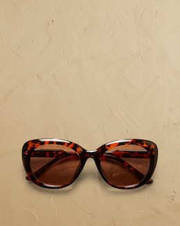 Tortoiseshell Oval Sunglasses