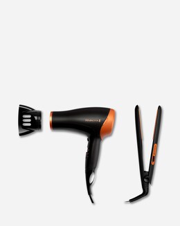 Remington Copper Twin Hair Dryer and Straightener Gift Pack