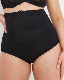 MAGISCULPT Ella Lace Firm Control Waist Nipper Black Briefs