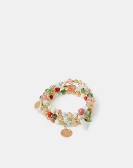 Accessorize 3-Pack Mix Bead Bracelet