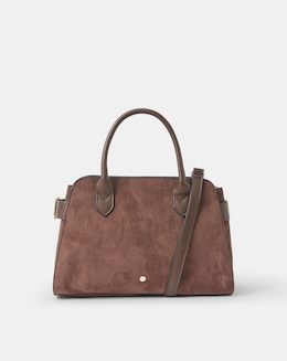 Accessorize Suedette Bowler Bag