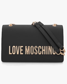 Love Moschino Big Love Chain Black Shoulder Bag