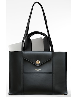 Luella Grey Giselle Black Laptop Bag