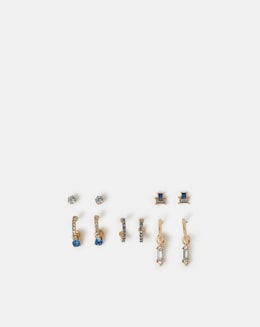 Accessorize 5-Pack Gem Diamante Earrings