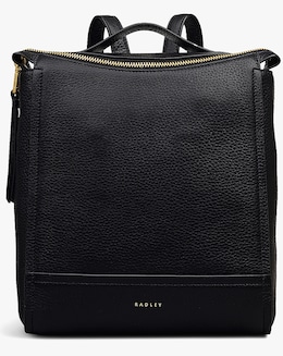 Radley Oak Street Small Black Leather Backpack