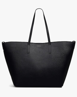 Radley Dukes Place Large Open Top Black Leather Tote Bag