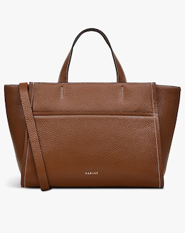 Radley Oak Street Medium Tan Leather Grab Bag