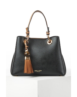 Luella Grey Gala Black Crossbody Tote