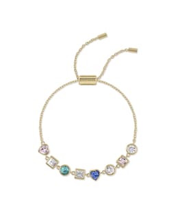 Radley 18ct Gold Plated Multi Stone Friendship Style Bracelet