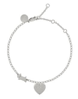 Radley Ladies Silver Plated Bobble Heart Bracelet