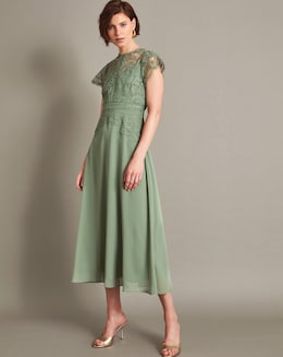 Monsoon Monica Lace Midi Dress