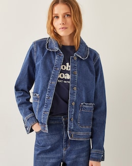 Monsoon Sadie Ruffle Denim Jacket