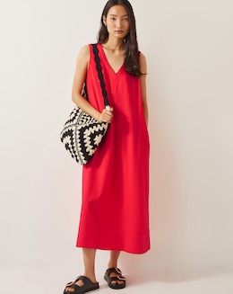 Monsoon Britt Sleeveless A-Line Midi Dress