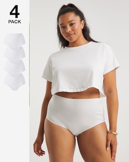 4 Pack Value Full Fit Cotton Briefs