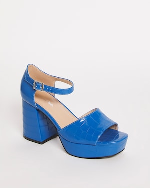 Classic Platform Heeled Sandals Wide - Image 3
