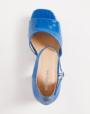 Classic Platform Heeled Sandals Wide - Image 2