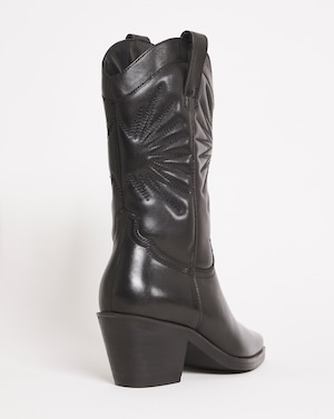 Embroidered Western Calf Boots Ex Wide - Image 2