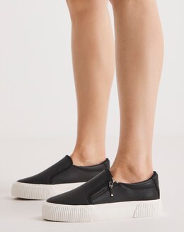 Esme Side Zip Trainers Wide Fit