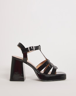 Faith Fisherman Platform Heeled Sandals - Wide Fit (E)