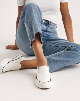 Nielson Slip On Chunky Sole Trainers Wide Fit