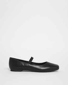 Eleanor Square Toe Mary Jane Ballerina Shoes Ex Wide Fit Simply Comfort