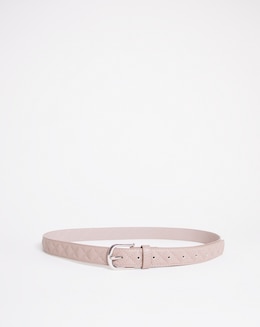 Taupe Diamond Quilted Belt