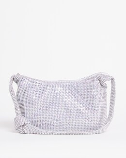 Diamante Knot Strap Shoulder Bag