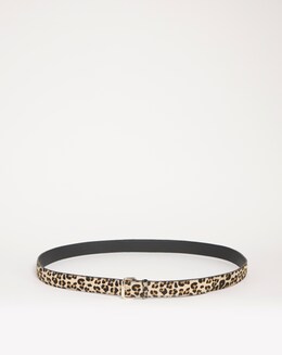 Leopard Ponyhair Belt
