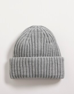 Grey Knitted Beanie