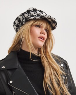 Boucle Dogtooth Baker Boy Hat