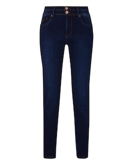 Black Shape &amp; Sculpt High Waist Straight Leg Jeans Long Length