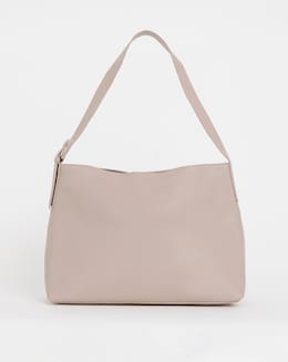 Taupe Real Leather Tote Bag