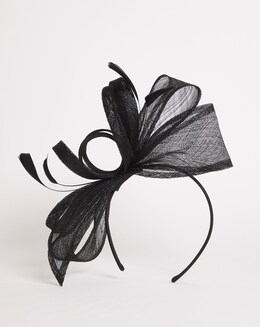Black Bow Detail Headband Fascinator