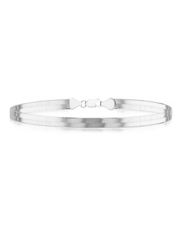 Sterling Silver Herringbone Bracelet