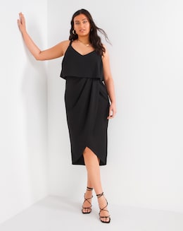 Joanna Hope Overlay Midi Dress
