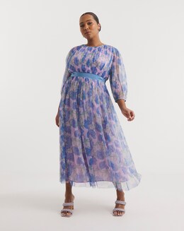 Joanna Hope Mesh Maxi Dress