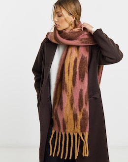Multi Brushed Patterned Scarf