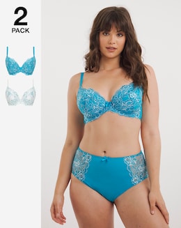 Pretty Secrets 2 Pack Ella Wired Bras
