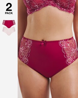 Pretty Secrets 2 Pack Ella Lace Briefs