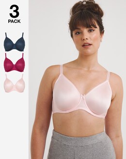 Pretty Secrets 3 Pack Claire Seamfree Wired Bras