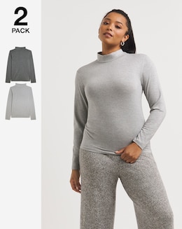 2 Pack Thermal Long Sleeve Tops
