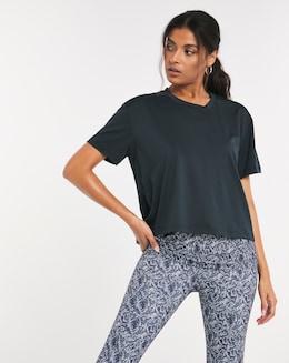 Sustainable Active Snake Print Double Layer Top
